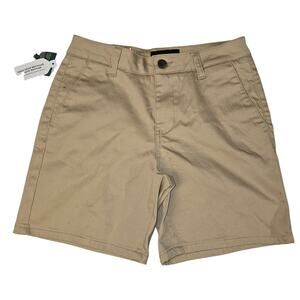 RSQ Chino Shorts Girls Size 14 Khaki Flat Front Casual NWT
